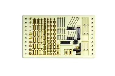 Golden Color Aluminum VMM CMM Fixture Kits For Vision Measurement Machine