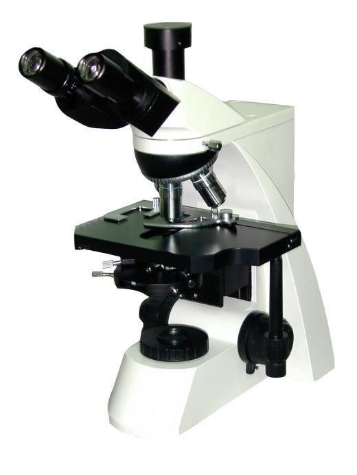 Coaxial Coarse Biological Compound Microscope Halogen Lamp Illumination