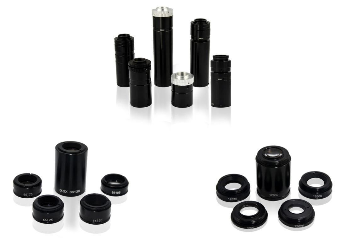 Industrial Lens with APO Attachment and TV Lens Tube Featuring Low Distortion and 0.25X to 2X Magnification