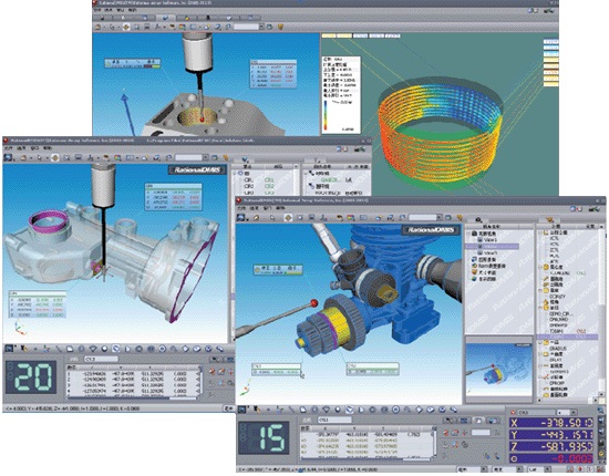 3D Video Measurement Software / Measuring Software Revo 5 Axis Supported